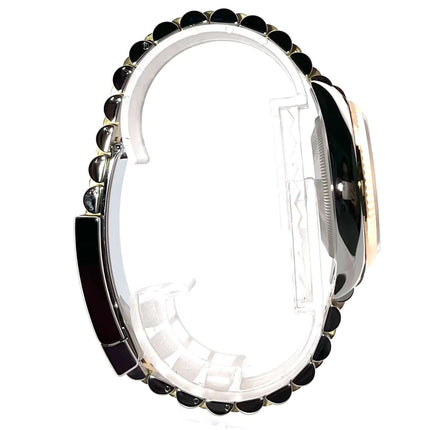 Rolex Datejust 36 seitliche Ansicht, Jubilé Armband aus Edelstahl und 18 kt Gelbgold, poliert und satiniert