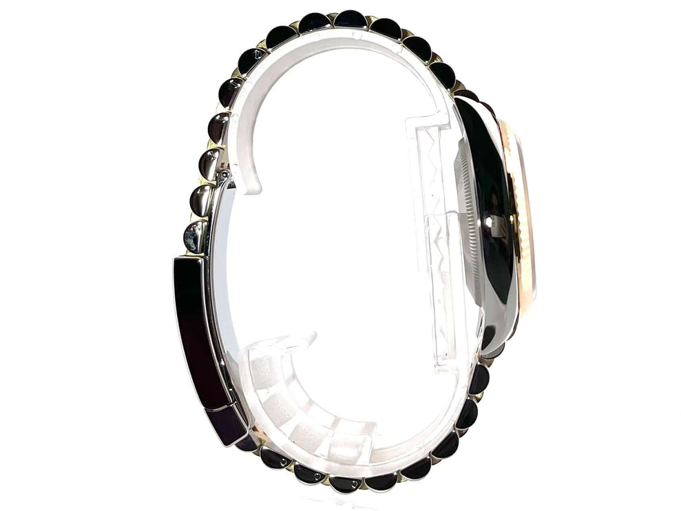 Rolex Datejust 36 seitliche Ansicht, Jubilé Armband aus Edelstahl und 18 kt Gelbgold, poliert und satiniert