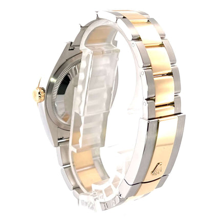 Rückansicht Rolex Datejust 36 Oystersteel Gelbgold 126233 Armband aus Edelstahl und 18 kt Gelbgold mit Faltschließe