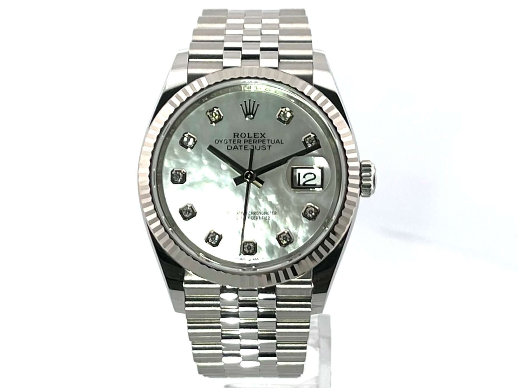 Rolex Datejust 36 Oystersteel White Gold 126234 Mother of