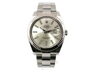Rolex Datejust 41 Ref. 126334 Edelstahl / Weißgold Silber Oyster 