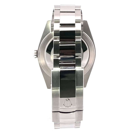 Rückseite der Rolex Datejust 41 Ref. 126334 Edelstahl Weißgold mit Oyster Armband und Faltschließe