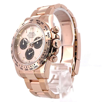 Rolex Cosmograph Daytona 126505 Everose-Gold Sundust, 18 kt Everose-Gold, 40 mm Gehäuse, Tachymeterskala, Sundust Zifferblatt, Oyster Armband.