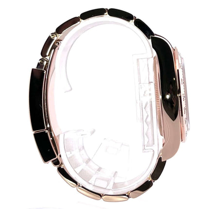 Rolex Cosmograph Daytona 126505 Everose-Gold Seitenansicht luxuriöse Uhr oyster Armband poliert satiniert 18 kt gold