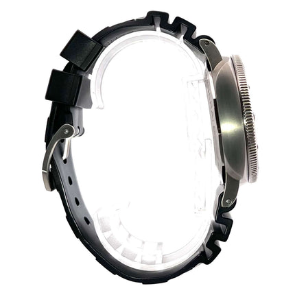 Panerai Luminor Submersible 1950 PAM01305 Seitenansicht, Titan Gehäuse, schwarzes Kautschukarmband