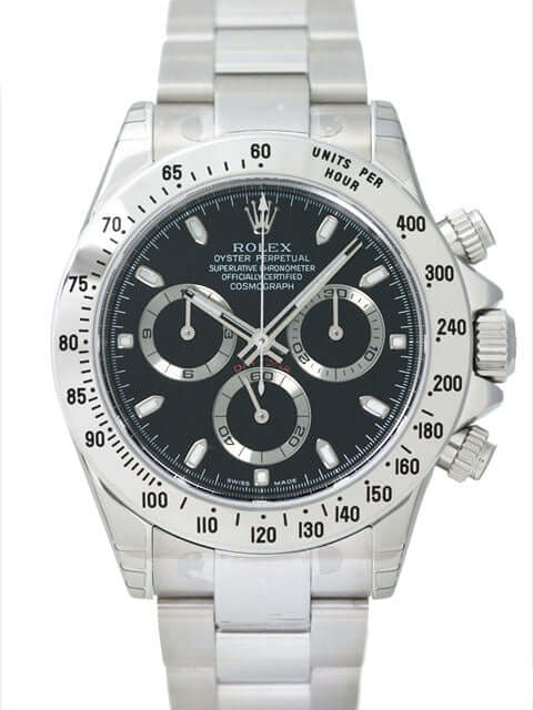 Rolex Daytona Edelstahl 116520 schwarz – Uhren2000