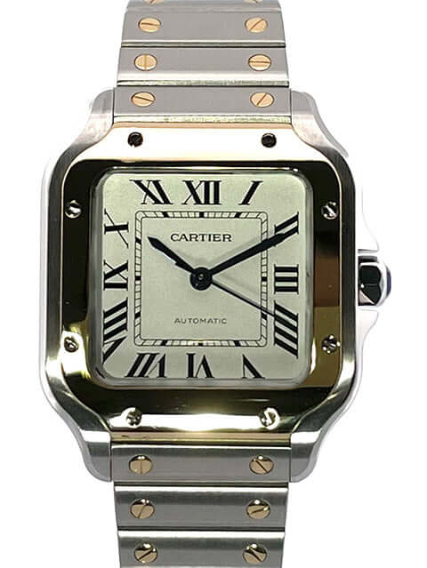 Cartier Santos de Cartier stainless steel yellow gold medium