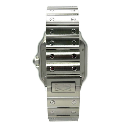 Cartier Santos de Cartier großes Modell WSSA0037 Edelstahlarmband Rückansicht