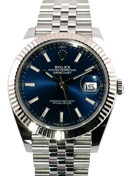 Rolex Datejust 41 Ref. 126334 Blau Jubile-Band, M126334-0002