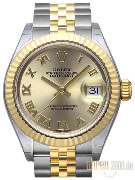 Rolex Datejust 28 Stahl Gold 279173 Champagner R Jubile-Band