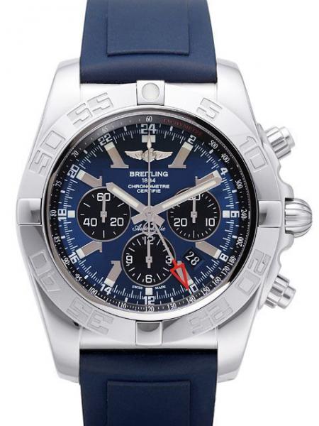 Breitling Chronomat GMT Blackeye-Blau Ref. AB041012.C835.144S.A20D.2 Diver Pro II Kautschuk