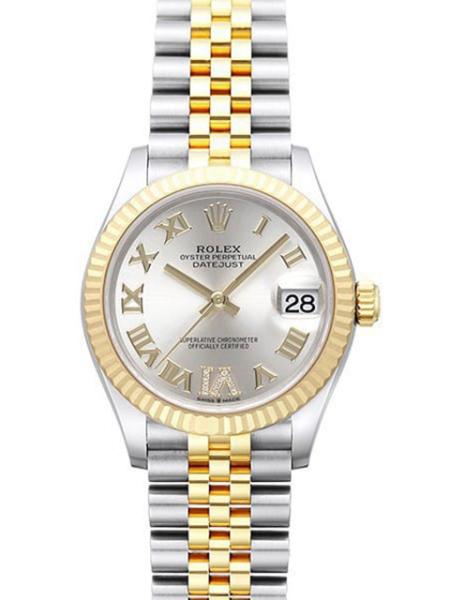 Rolex Datejust 31 Oystersteel Gelbgold 278273 Silber R DIA Jubile-Band