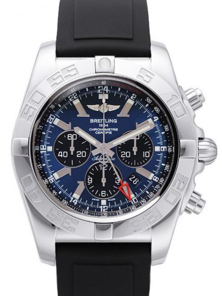 Breitling Chronomat GMT Blackeye-Blau Ref. AB041012.C835.137S.A20D.2 Diver Pro II Kautschuk
