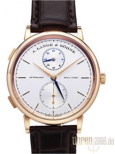A. Lange & Söhne Saxonia Dual Time Rotgold 385.032