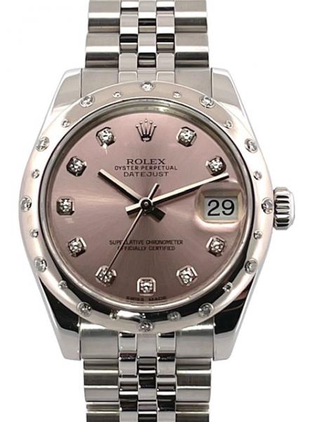 Rolex Datejust 31 Ref. 178344 Pink DIA Jubile-Band aus 2014 LC100