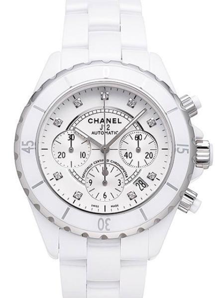 Chanel J12 Chronograph Weiss Diamant Ref. H2009