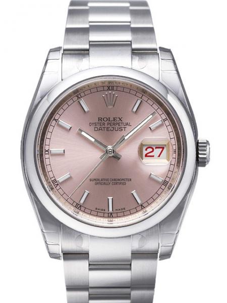 Rolex Oyster Datejust 36 mm Ref. 116200 Zifferblatt Pink Index