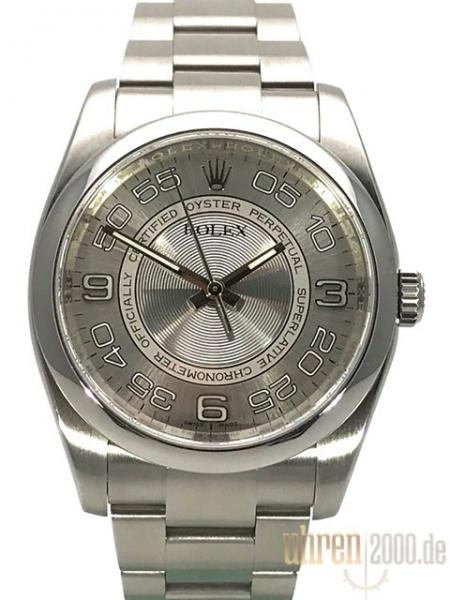 Rolex Oyster Perpetual 36 116000 Silber aus 2015