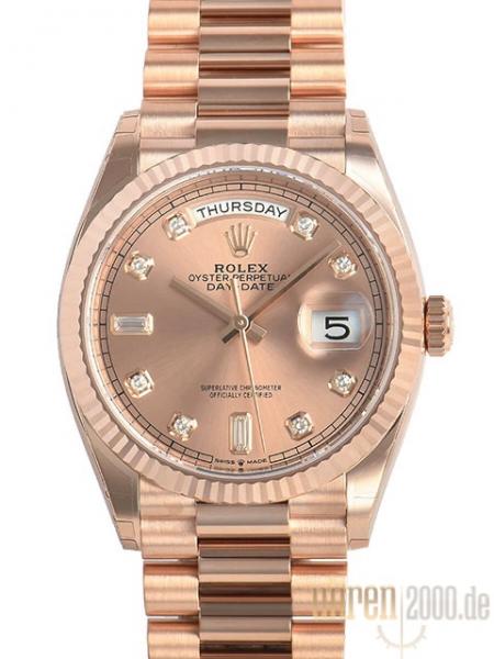 Rolex Day-Date 36 Everose-Gold 128235 Pink Diamant M128235-0009