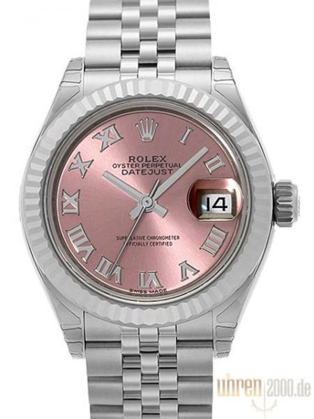 Rolex Datejust 28 Ref. 279174 Pink Römisch Jubile-Band