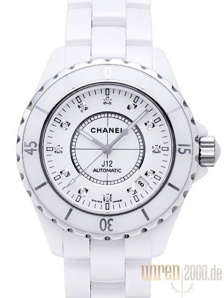 Chanel J12 Weiß Diamant Automatik 38 mm Ref. H1629
