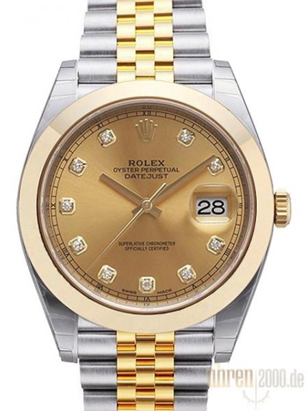 Rolex Datejust 41 126303 Champagner DIA Jubile-Band