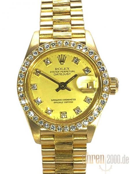 Rolex Lady Datejust 26 Gelbgold Ref. 6927 aus 1983 LC100