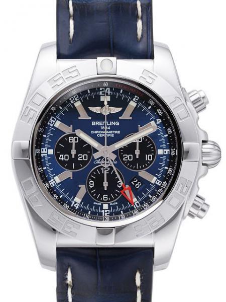 Breitling Chronomat GMT Blackeye-Blau Ref. AB041012.C835.747P.A20D.1 Krokoband