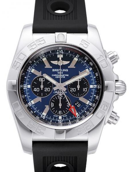 Breitling Chronomat GMT Blackeye-Blau Ref. AB041012.C835.201S.A20D.2 Kautschuk
