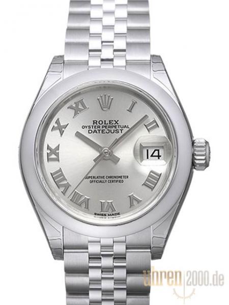 Rolex Datejust 28 Ref. 279160 Silber Römisch Jubile-Band