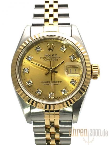 Rolex Datejust 26 Edelstahl / Gelbgold Ref. 69173 aus 1991 LC100