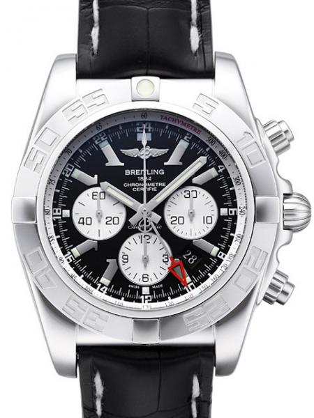 Breitling Chronomat GMT Onyx-Schwarz Ref. AB041012.BA69.761P.A20D.1 Krokoband 