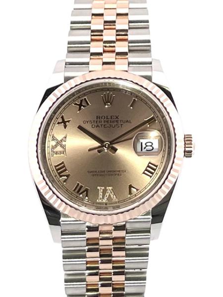 Rolex Datejust 36 Ref. 126231 Pink Römisch Diamant Jubile-Band, M126231-0027