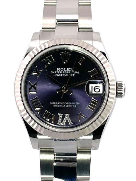 Rolex Oyster Datejust 31 Ref. 278274 Aubergine Römisch Diamant Oyster-Band, M278274-0025