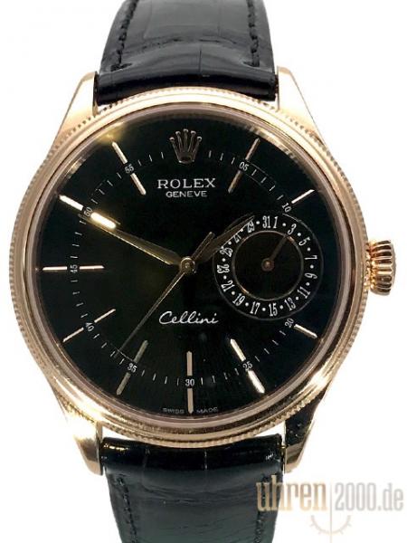 Rolex Cellini Date 50515 Schwarz aus 2016 LC100