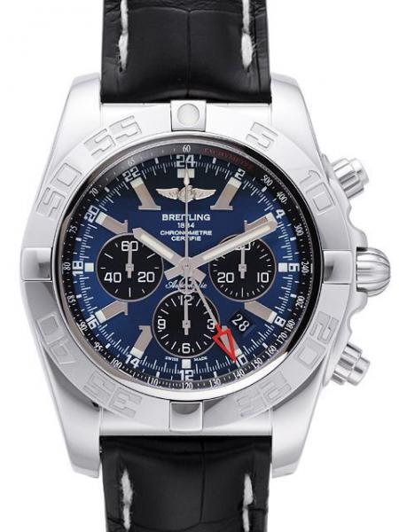 Breitling Chronomat GMT Blackeye-Blau Ref. AB041012.C835.761P.A20D.1 Krokoband