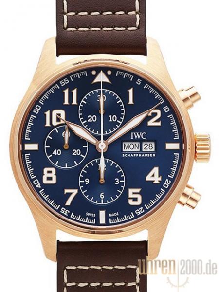 IWC Fliegeruhr Chronograph Edition Le Petit Prince Rotgold Ref. IW377721