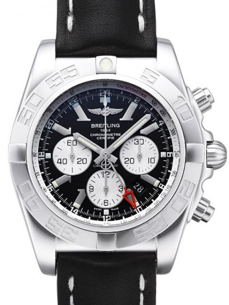 Breitling Chronomat GMT Onyx-Schwarz Ref. AB041012.BA69.442X.A20D.1 Lederband