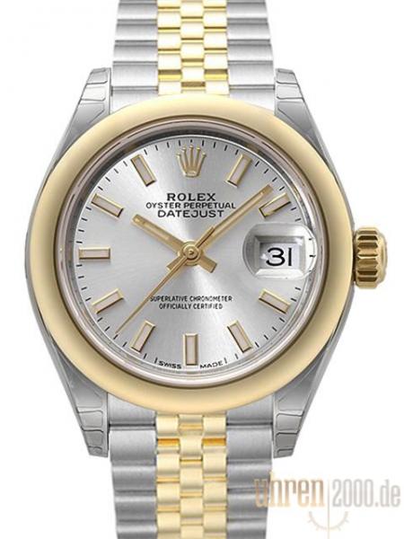 Rolex Datejust 28 Ref. 279163 Silber Jubile-Band, M279163-0019