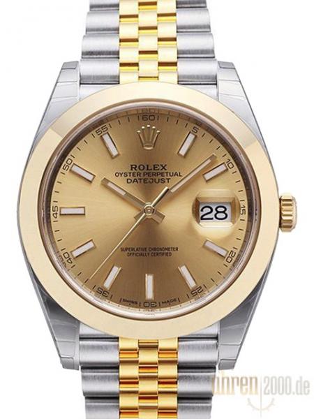 Rolex Datejust 41 126303 Champagner Index Jubile-Band