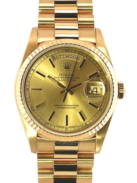 Rolex Day-Date 36 Gelbgold 18238 Champagner X-Serie