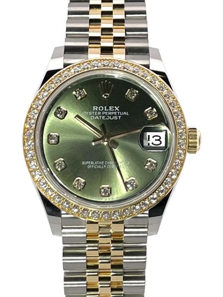 Rolex Datejust 31 Ref. 278383RBR Olivgrün Diamant Jubile-Band, M278383RBR-0030
