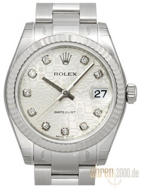 Rolex Datejust 31 Ref. 178274 Zifferblatt Silber Jubile Diamant