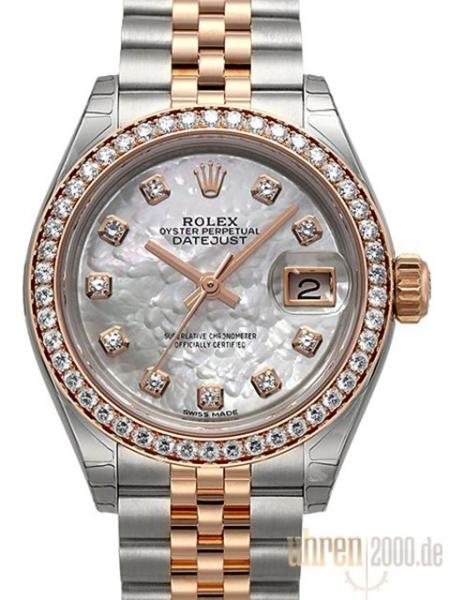 Rolex Datejust 28 Ref. 279381RBR Perlmutt Diamant Jubile-Band