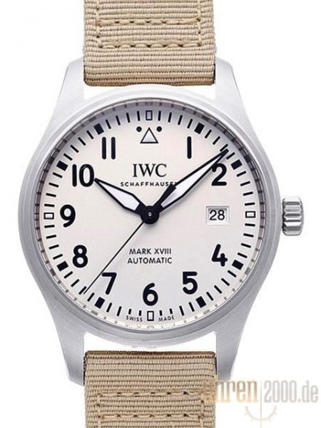 IWC Pilot`s Watch Fliegeruhr Mark XVIII Ref. IW327012 Textilband