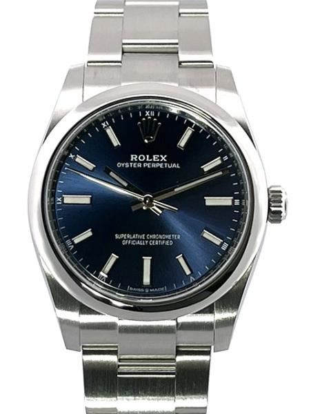 Rolex Oyster Perpetual 34 mm 124200 Blau
