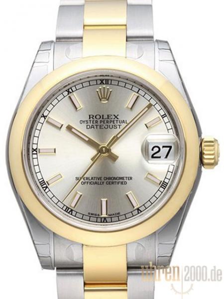 Rolex Datejust 31 Edelstahl Gelbgold 178243 Silber aus 2017