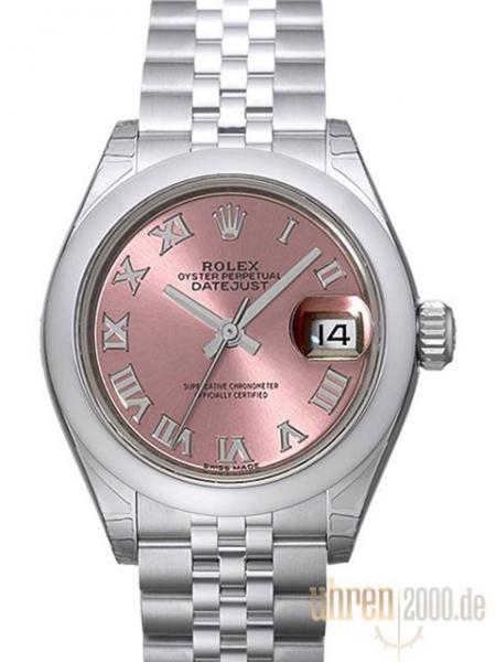 Rolex Datejust 28 Ref. 279160 Pink Römisch Jubile-Band