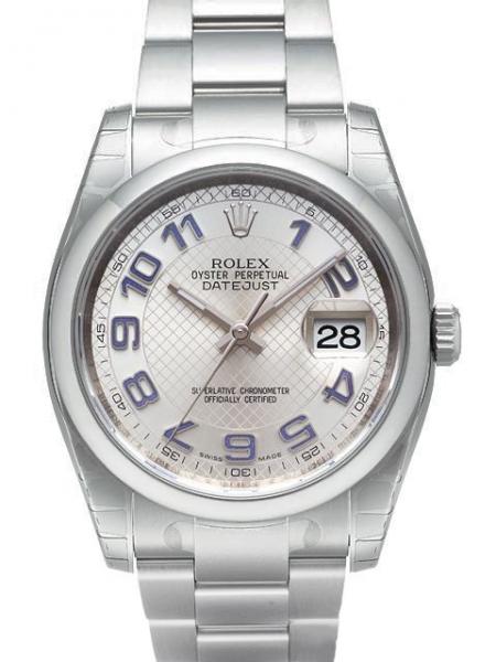 Rolex Oyster Datejust 36 Ref. 116200 Zifferblatt Silber Arabisch